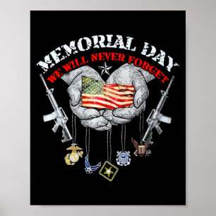 Gedenktag, den wir nie vergessen werden Veteran Ge Poster