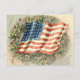 Gedenktag der US-Blume für den Flaggendrama Postkarte