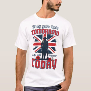 Gedenktag Erinnern Veteranen UK Soldier Army T-Shirt
