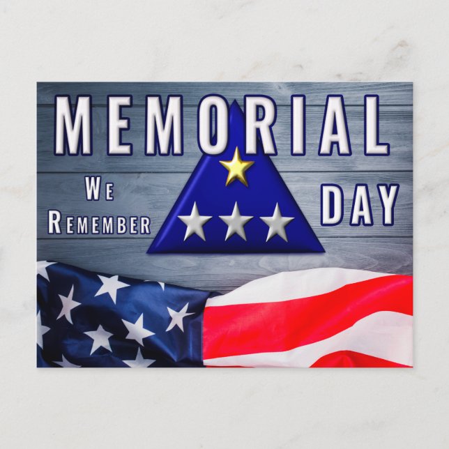 Gedenktag Flag "We Remember" Postkarte (Vorderseite)