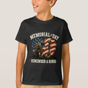Gedenktag-Flagge Erinnere Und Ehre Patriot Männer T-Shirt