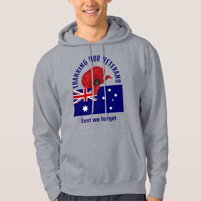 Gedenktag für Australien Veteranen Hoodie (Vorderseite)