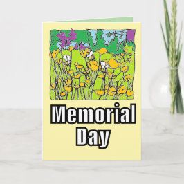 Gedenktag für Buttercups und Bienen Karte