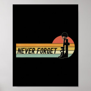 Gedenktag Gedenkt unserer gefallenen Soldaten NIEM Poster