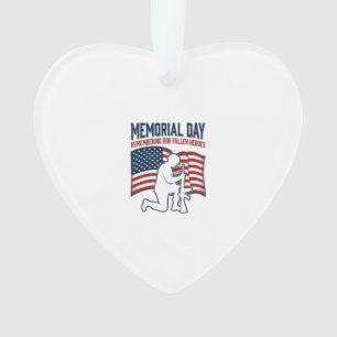 Gedenktag Gefallene Helden Patriotisches Soldaten- Ornament