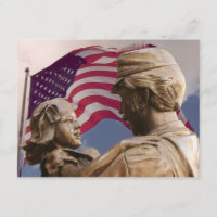 Gedenktag Homecoming Statue American Flag, ZSSG