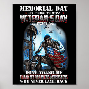 Gedenktag ist für sie Veteranen ist für mich Poster