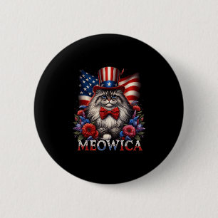 Gedenktag Kat 4. Juli US-Flagge Männer Frauen ich Button