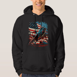 Gedenktag Militärflugzeuge USA Fahne 4 Hoodie