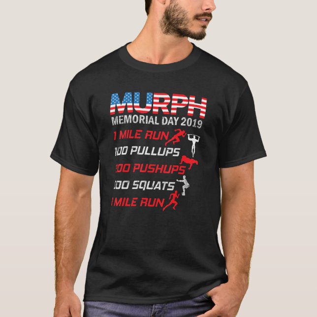 Gedenktag Murph T - Shirt Workout Shirt 2023 (Vorderseite)