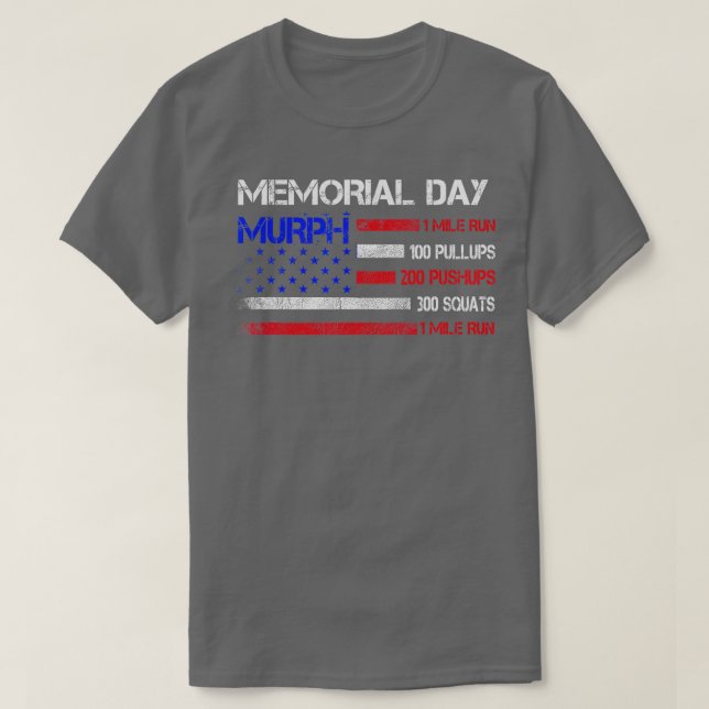 Gedenktag Murph US Militär T-Shirt (Design vorne)