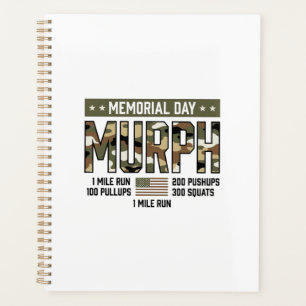 Gedenktag Murph Workout Vintage Vector Shirt (2 Planer