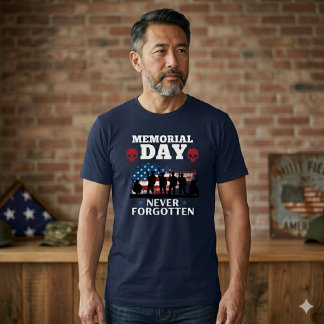 Gedenktag Niemals Vergessen Patriotischer Soldat T-Shirt