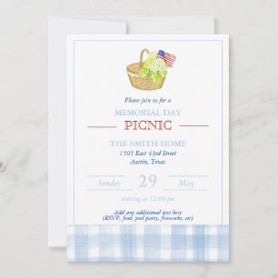 Gedenktag - Picnic-Einladung Einladung