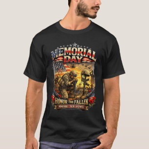 Gedenktag-Shirt Ehre die Gefallenen Patriotisch T-Shirt