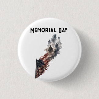 Gedenktag Tribute Amerikanische Flagge Design Button