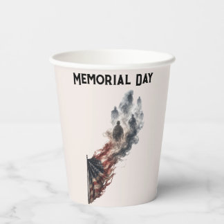 Gedenktag Tribute Amerikanische Flagge Design Pappbecher
