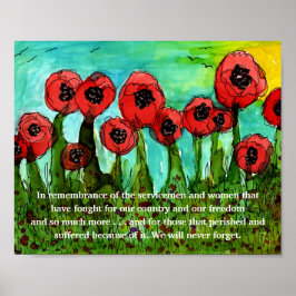 Gedenktag und Veteran-Tag-Poster Poster