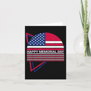 Gedenktag USA-Flagge Patriotisch Frohen Gedenktag Karte