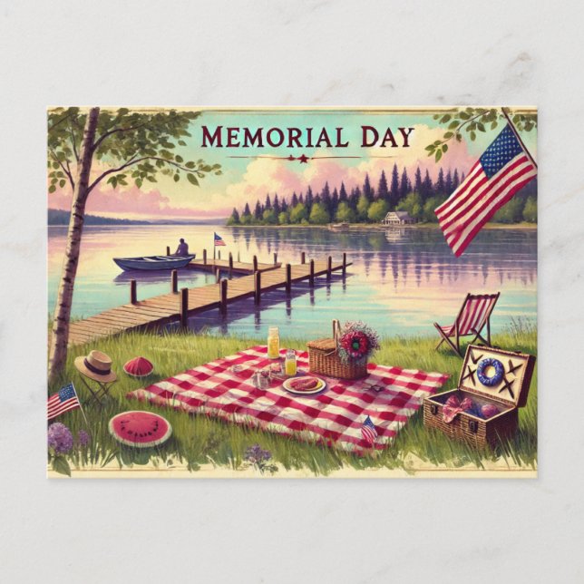 Gedenktag (USA) Postkarte (Vorderseite)
