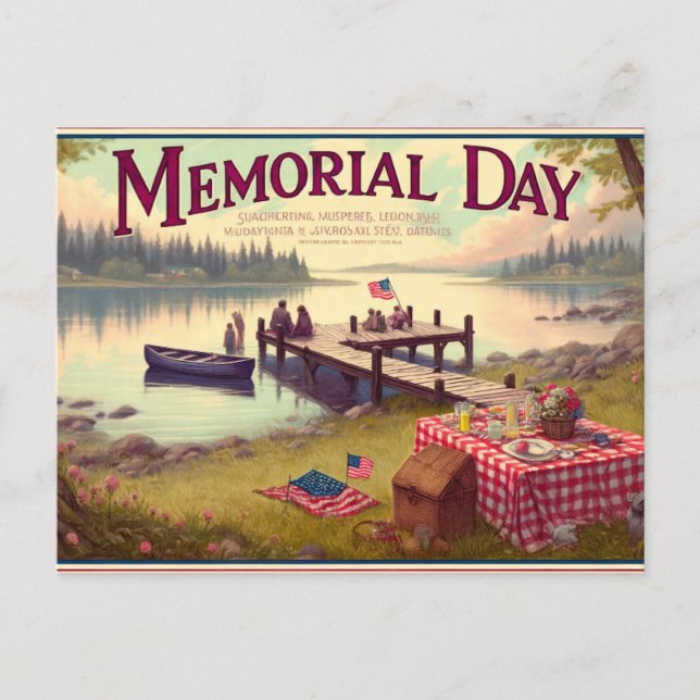 Gedenktag (USA) Postkarte (Vorderseite)