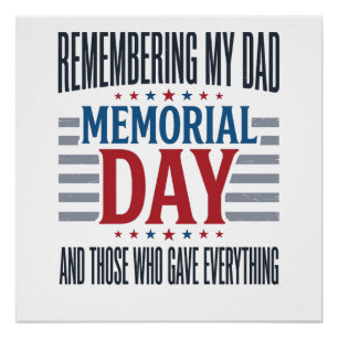 Gedenktag Vater Tribut Patrioten Poster