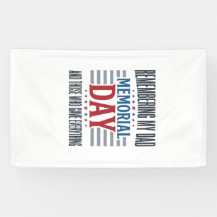 Gedenktag Vater Tribut Patriotisch Banner