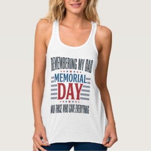 Gedenktag Vater Tribut Patriotisch Tank Top