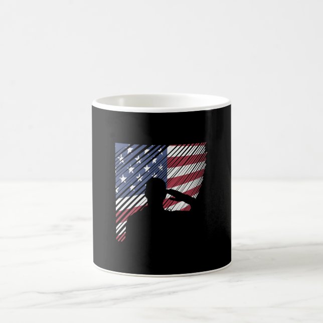 Gedenktag Veteranen Tag US-Flaggensoldat Kaffeetasse (Mittel)