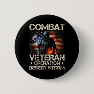 Gedenktag Veteranen Tag Wüstensturm Militär so Button