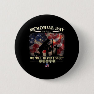 Gedenktag - Veteranen werden nie vergessen Button