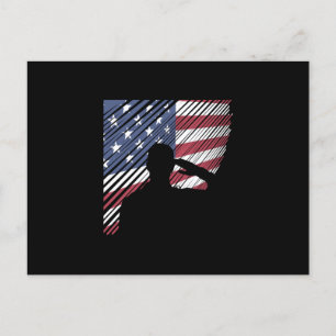 Gedenktag Veterans Day US-Flag Soldat Postkarte