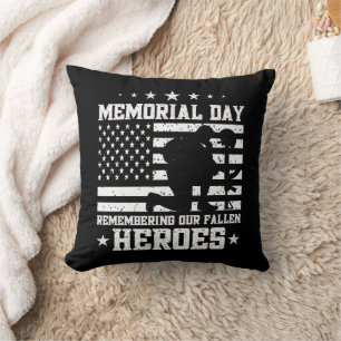 Gedenktag Vintage-Design Veteranen-Tag USA-Flagge Kissen