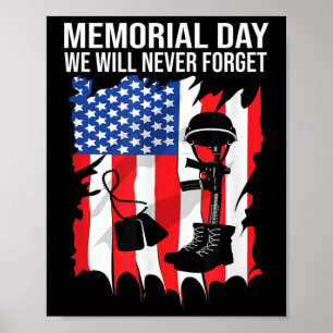 Gedenktag: Wir werden den Veteranen-Tag nie verges Poster