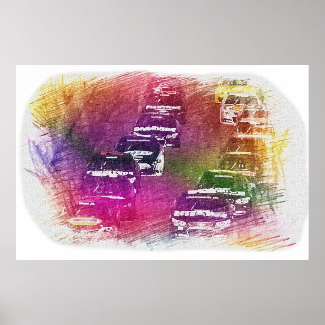 Gedenktagen Wochenende Rennposter Poster (Vorne)