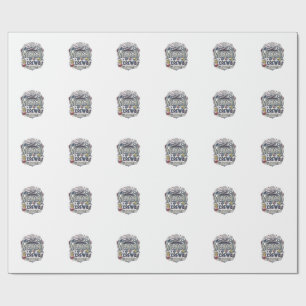 Gedenktags-Wochenende-Crew Vintage Patriotisches T Geschenkpapier