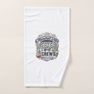 Gedenktags-Wochenende-Crew Vintage Patriotisches T Handtuch