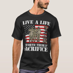 Gedenktagsgeschenk Lebe ein Leben, das ihrem Opfer T-Shirt