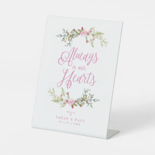 Gedenktisch für Hochzeiten Motivierend Zitat Sockelschild