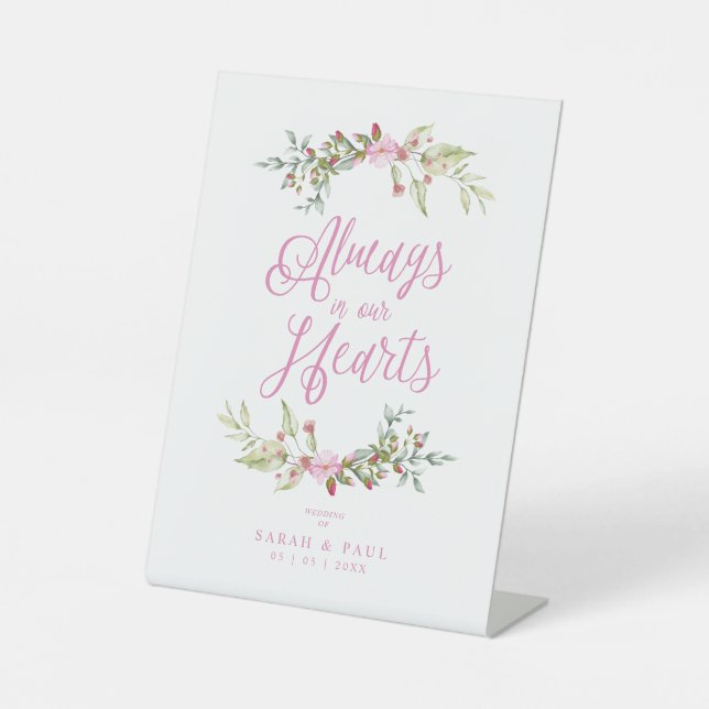 Gedenktisch für Hochzeiten Motivierend Zitat Sockelschild (Vorderseite)