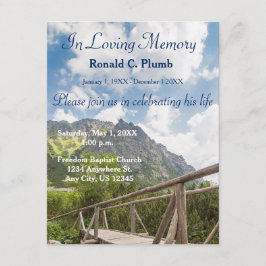 Gedenkveranstaltung der Brücken-| des Begräbnis-| Einladung