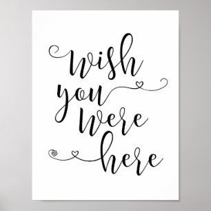 Gedenkzeichen - Wir wünschen, du wärst hier Poster