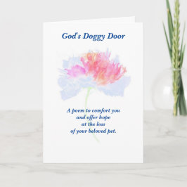 Gedicht: Besondere Erinnerungen von Haustieren FL, Karte