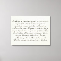 Gedicht der Leinwand