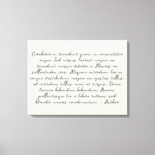 Gedicht der Leinwand