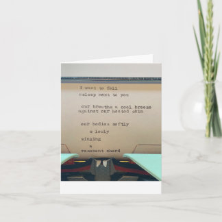 Gedicht der Liebe Karte