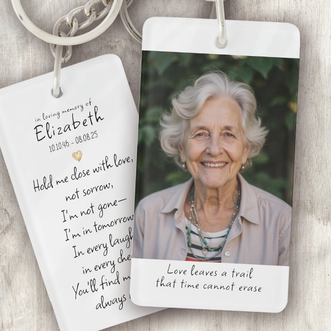 Gedicht des einfachen Goldenen Herzens Foto Schlüsselanhänger (Von Creator hochgeladen)