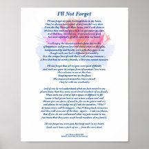 Gedicht: Erinnerungen von Haustieren, FL-Poster (M