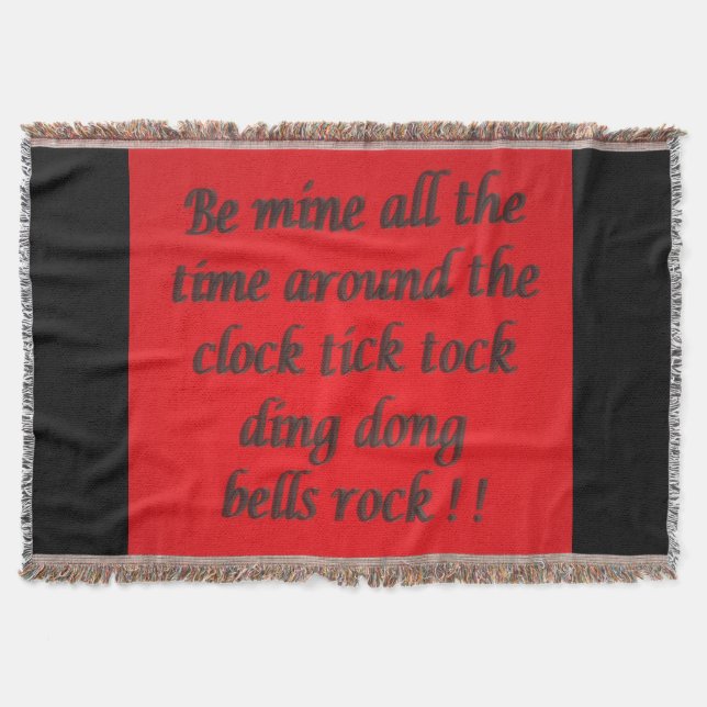 Gedicht für ein geliebtes Mischfarbenskript extrav Decke (Vorderseite)