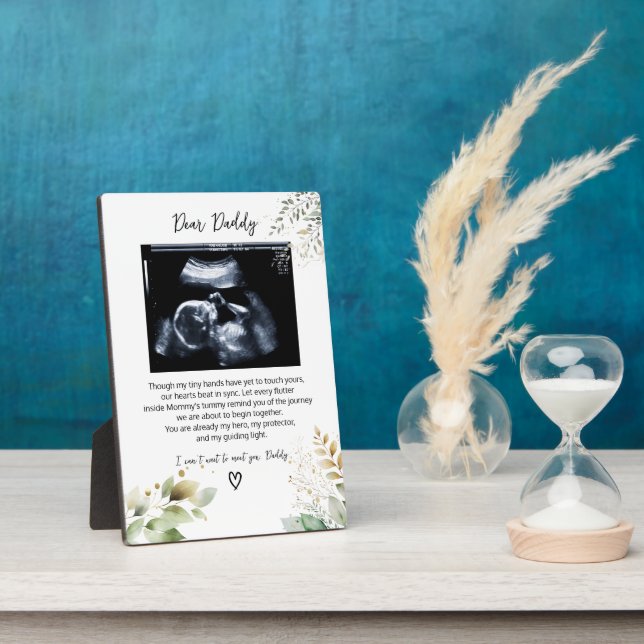 Gedicht für Papa Eukalyptus Foliage Fotoplatte (Seite)